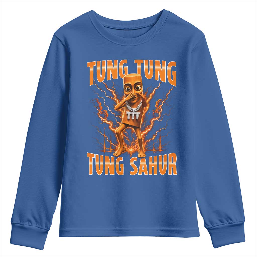 Tung Tung Tung Sahur is Calling Scuba Dance Meme Youth Sweatshirt Italian Brainrot