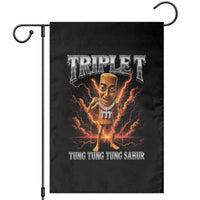 Triple T Tung Tung Tung Sahur Brainrot Meme Garden Flag