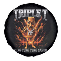 Triple T Tung Tung Tung Sahur Brainrot Meme Spare Tire Cover