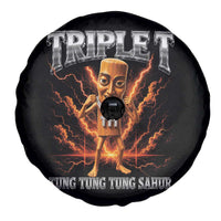 Triple T Tung Tung Tung Sahur Brainrot Meme Spare Tire Cover