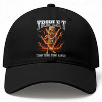 Triple T Tung Tung Tung Sahur Brainrot Meme Baseball Cap