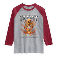 Triple T Tung Tung Tung Sahur Brainrot Meme Raglan Shirt