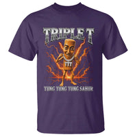 Triple T Tung Tung Tung Sahur Brainrot Meme T Shirt