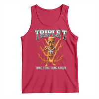 Triple T Tung Tung Tung Sahur Brainrot Meme Tank Top