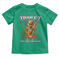 Triple T Tung Tung Tung Sahur Brainrot Meme Toddler T Shirt