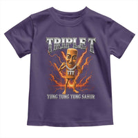 Triple T Tung Tung Tung Sahur Brainrot Meme Toddler T Shirt