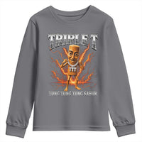 Triple T Tung Tung Tung Sahur Brainrot Meme Youth Sweatshirt