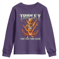 Triple T Tung Tung Tung Sahur Brainrot Meme Youth Sweatshirt