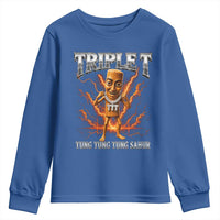 Triple T Tung Tung Tung Sahur Brainrot Meme Youth Sweatshirt