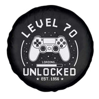 Level 70 Unlocked Video Gamer 70th Birthday Gift Spare Tire Cover Vintage 1956 70 Year Old Gift