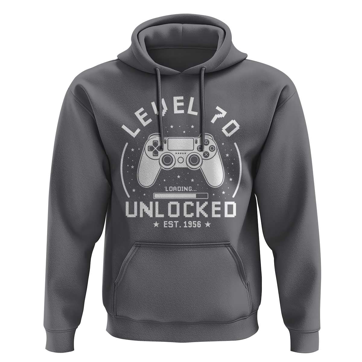Level 70 Unlocked Video Gamer 70th Birthday Gift Hoodie Vintage 1956 70 Year Old Gift