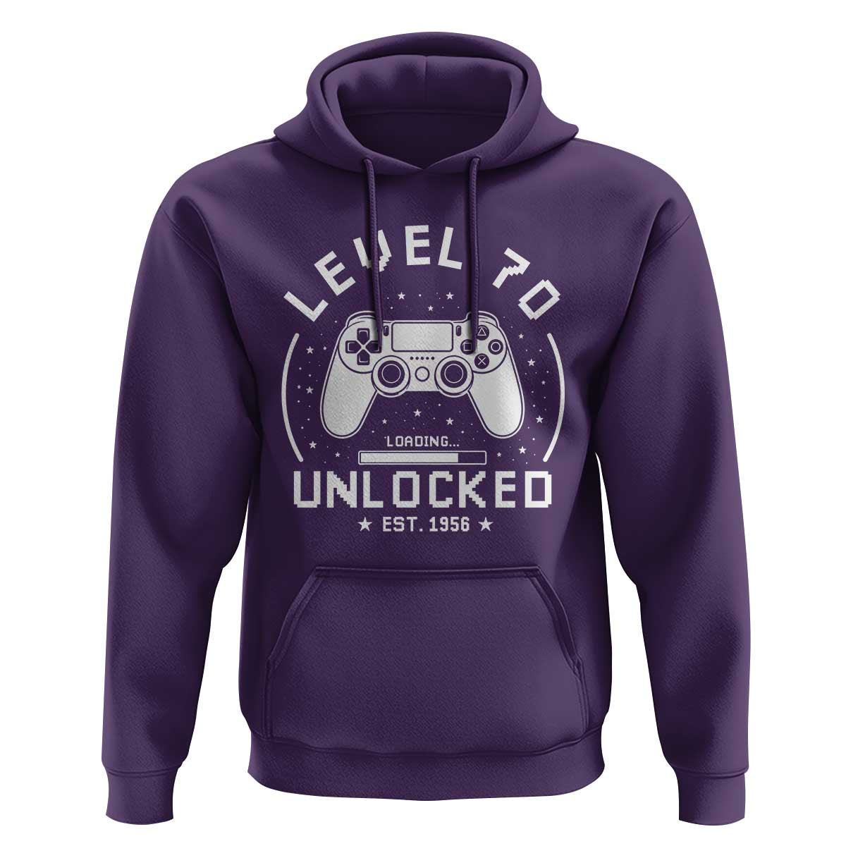 Level 70 Unlocked Video Gamer 70th Birthday Gift Hoodie Vintage 1956 70 Year Old Gift