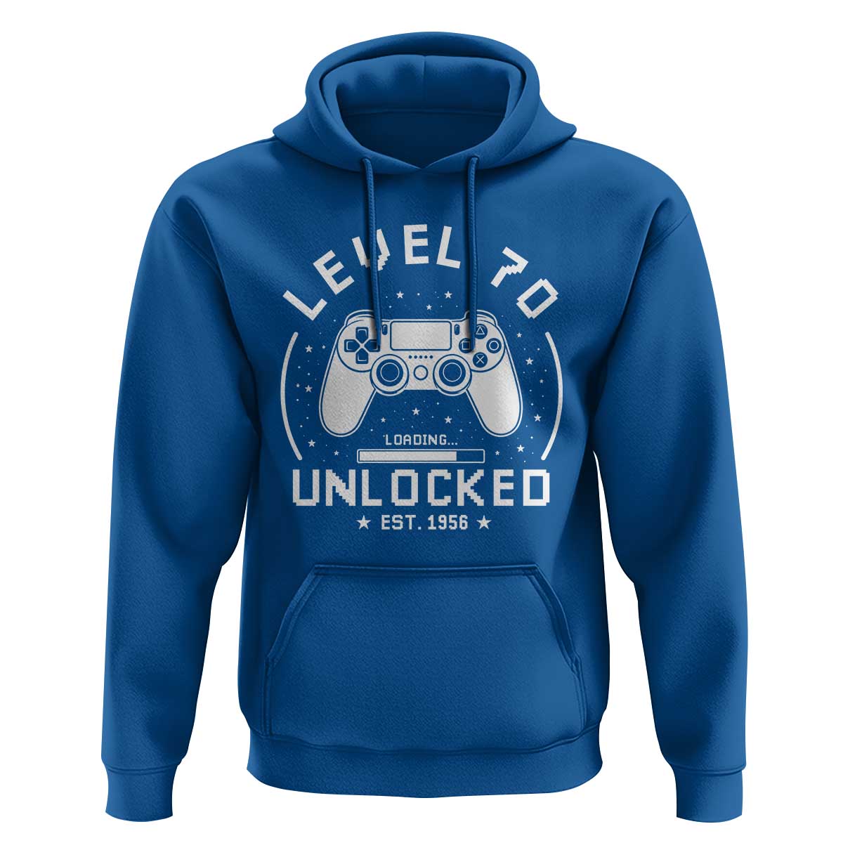 Level 70 Unlocked Video Gamer 70th Birthday Gift Hoodie Vintage 1956 70 Year Old Gift
