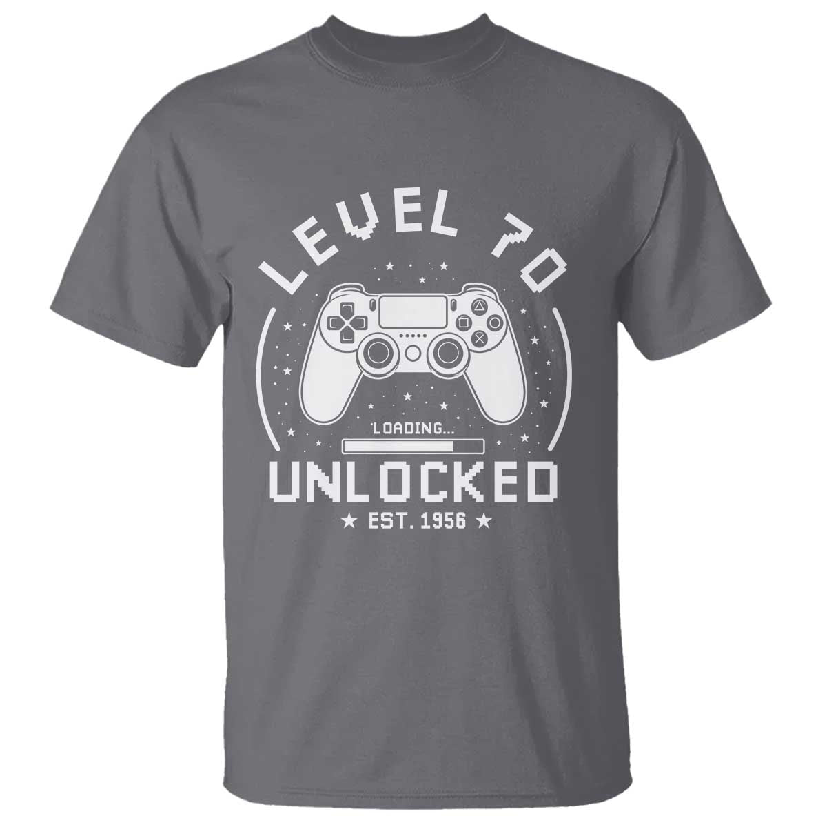 Level 70 Unlocked Video Gamer 70th Birthday Gift T Shirt Vintage 1956 70 Year Old Gift
