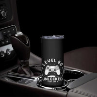 Level 60 Unlocked Video Gamer 60th Birthday Gift Skinny Tumbler Vintage 1966 60 Year Old Gift