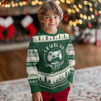 Level 50 Unlocked Video Gamer 50th Birthday Gift Ugly Christmas Sweater Vintage 1976 50 Year Old Gift
