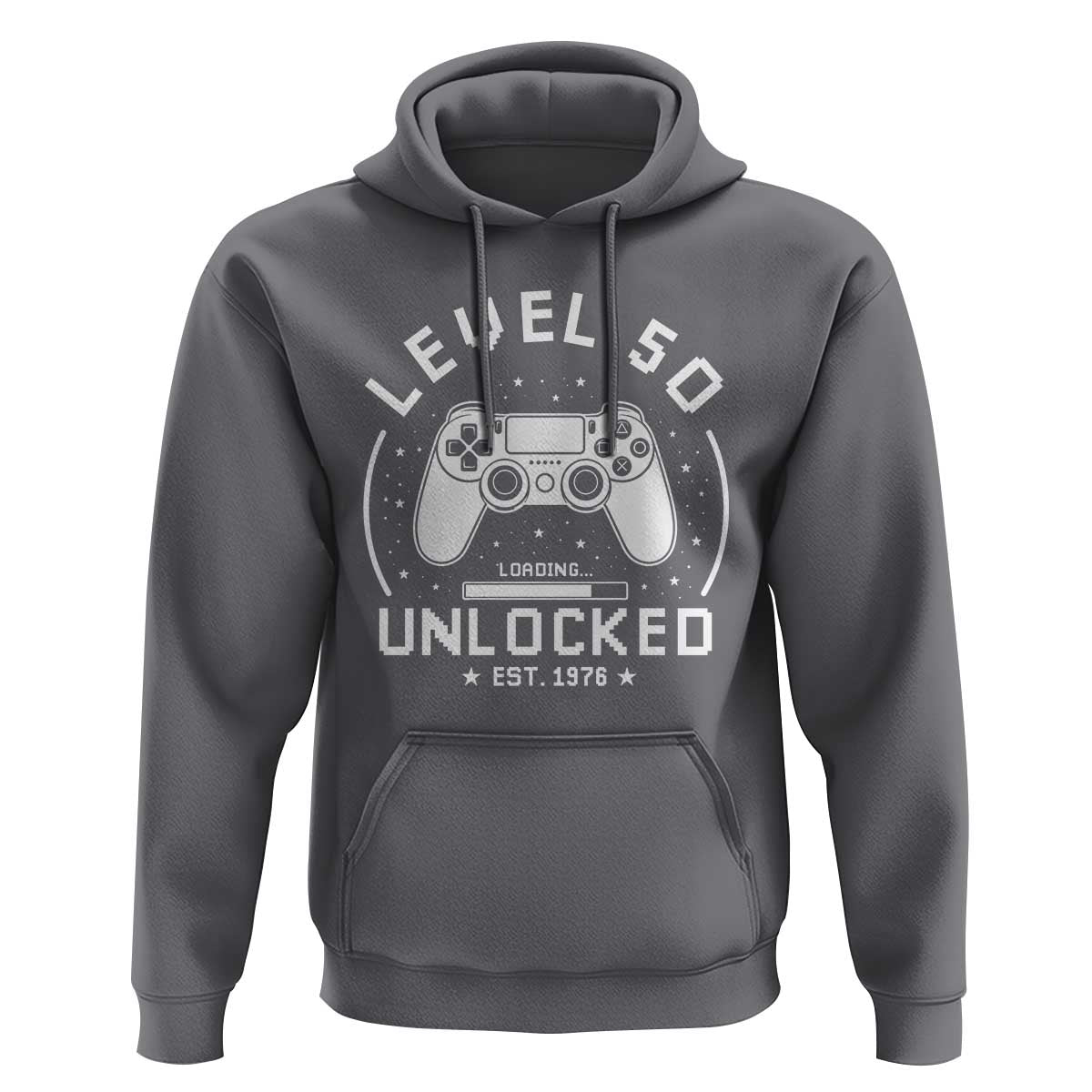 Level 50 Unlocked Video Gamer 50th Birthday Gift Hoodie Vintage 1976 50 Year Old Gift