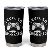 Level 50 Unlocked Video Gamer 50th Birthday Gift Tumbler Cup Vintage 1976 50 Year Old Gift