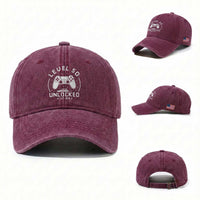 Level 50 Unlocked Video Gamer 50th Birthday Gift Washed Cotton Baseball Cap Vintage 1976 50 Year Old Gift
