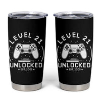 Level 21 Unlocked Video Gamer 21st  Birthday Gift Tumbler Cup Vintage 2005 21 Year Old Gift