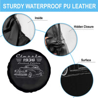 90th Birthday Spare Tire Cover Vintage Retro Car Classic 1936 90 Year Old Gift