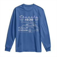 90th Birthday Long Sleeve Shirt Vintage Retro Car Classic 1936 90 Year Old Gift