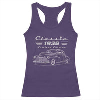 90th Birthday Racerback Tank Top Vintage Retro Car Classic 1936 90 Year Old Gift