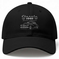 80th Birthday Baseball Cap Vintage Retro Car Classic 1946 80 Year Old Gift