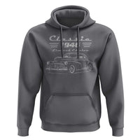 80th Birthday Hoodie Vintage Retro Car Classic 1946 80 Year Old Gift