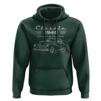 80th Birthday Hoodie Vintage Retro Car Classic 1946 80 Year Old Gift