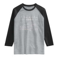 80th Birthday Raglan Shirt Vintage Retro Car Classic 1946 80 Year Old Gift