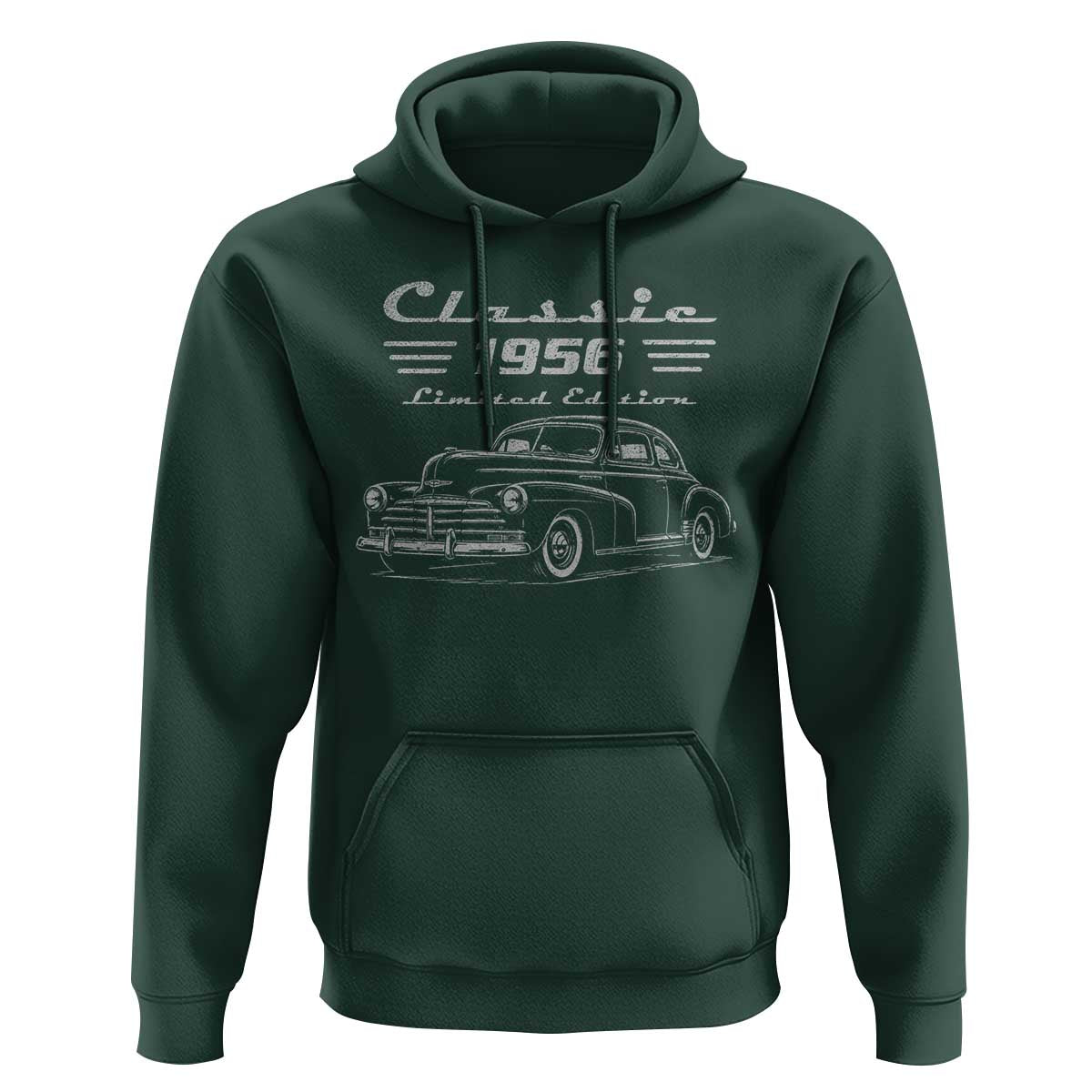 70th Birthday Hoodie Vintage Retro Car Classic 1956 70 Year Old Gift