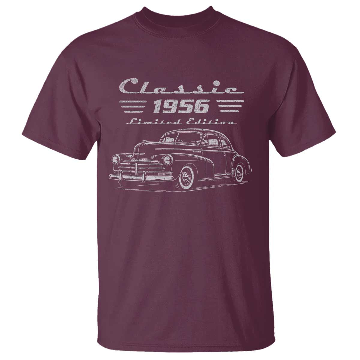 70th Birthday T Shirt Vintage Retro Car Classic 1956 70 Year Old Gift