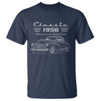 70th Birthday T Shirt Vintage Retro Car Classic 1956 70 Year Old Gift