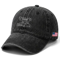 70th Birthday Washed Cotton Baseball Cap Vintage Retro Car Classic 1956 70 Year Old Gift