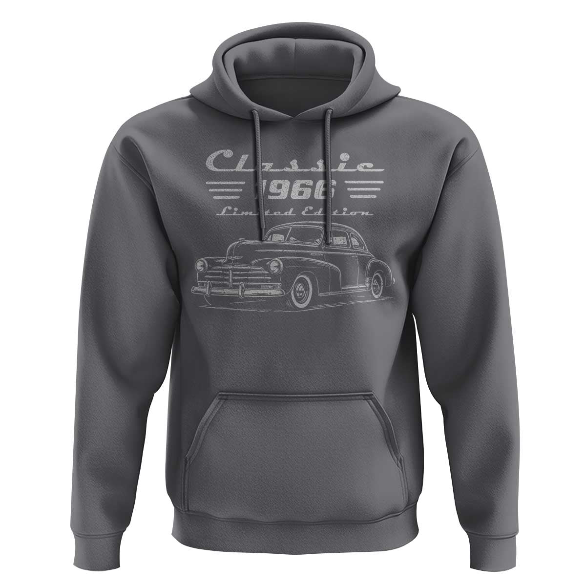 60th Birthday Hoodie Vintage Retro Car Classic 1966 60 Year Old Gift