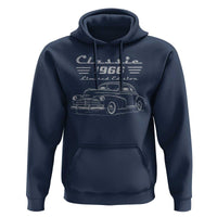 60th Birthday Hoodie Vintage Retro Car Classic 1966 60 Year Old Gift
