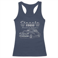 60th Birthday Racerback Tank Top Vintage Retro Car Classic 1966 60 Year Old Gift