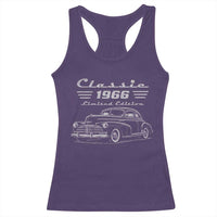 60th Birthday Racerback Tank Top Vintage Retro Car Classic 1966 60 Year Old Gift