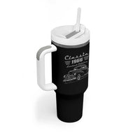 60th Birthday Tumbler With Handle Vintage Retro Car Classic 1966 60 Year Old Gift