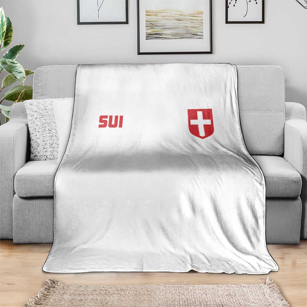 Switzerland Throw Blanket Vintage Retro Swiss Flag
