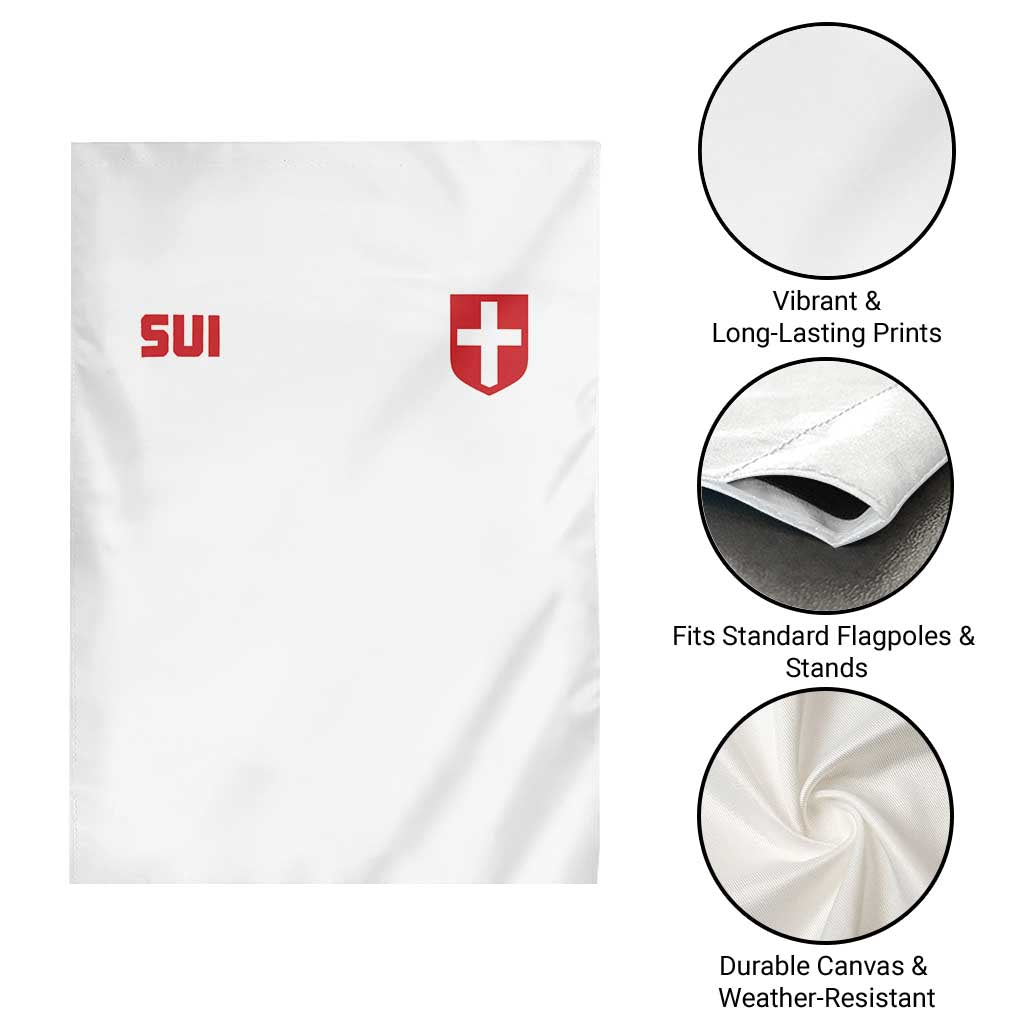 Switzerland Garden Flag Vintage Retro Swiss Flag