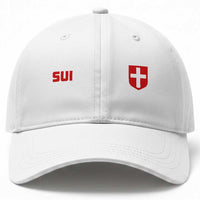 Switzerland Baseball Cap Vintage Retro Swiss Flag