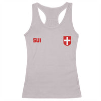 Switzerland Racerback Tank Top Vintage Retro Swiss Flag