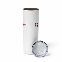 Switzerland Skinny Tumbler Vintage Retro Swiss Flag