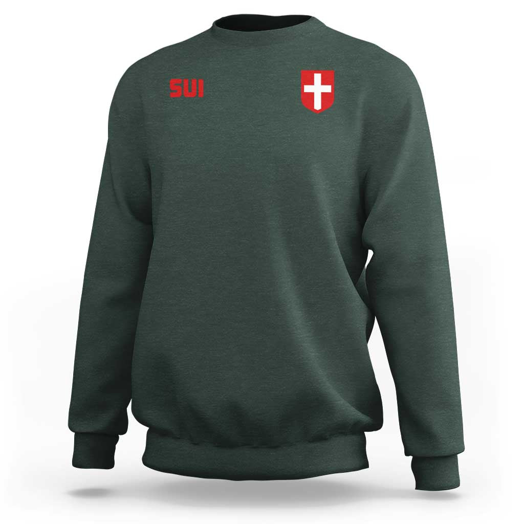 Switzerland Sweatshirt Vintage Retro Swiss Flag