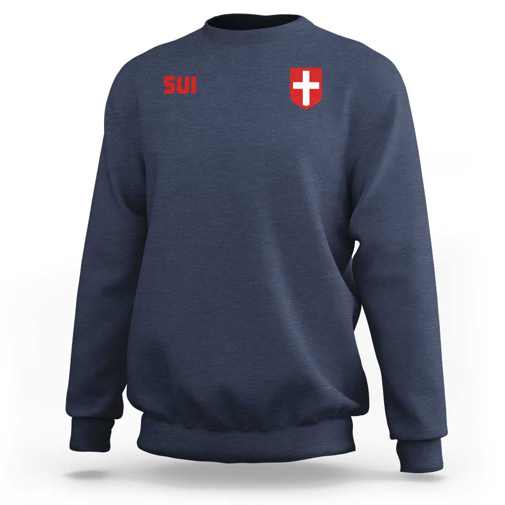 Switzerland Sweatshirt Vintage Retro Swiss Flag