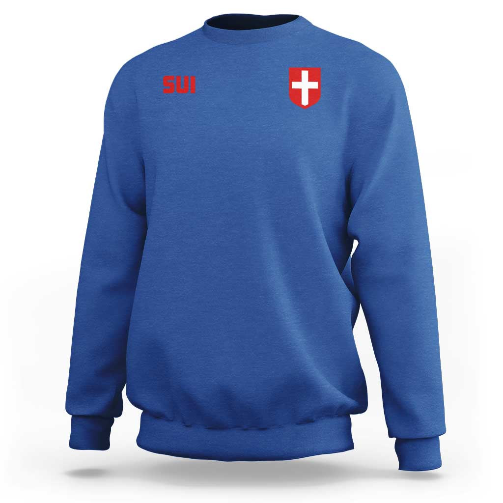 Switzerland Sweatshirt Vintage Retro Swiss Flag
