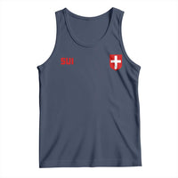 Switzerland Tank Top Vintage Retro Swiss Flag