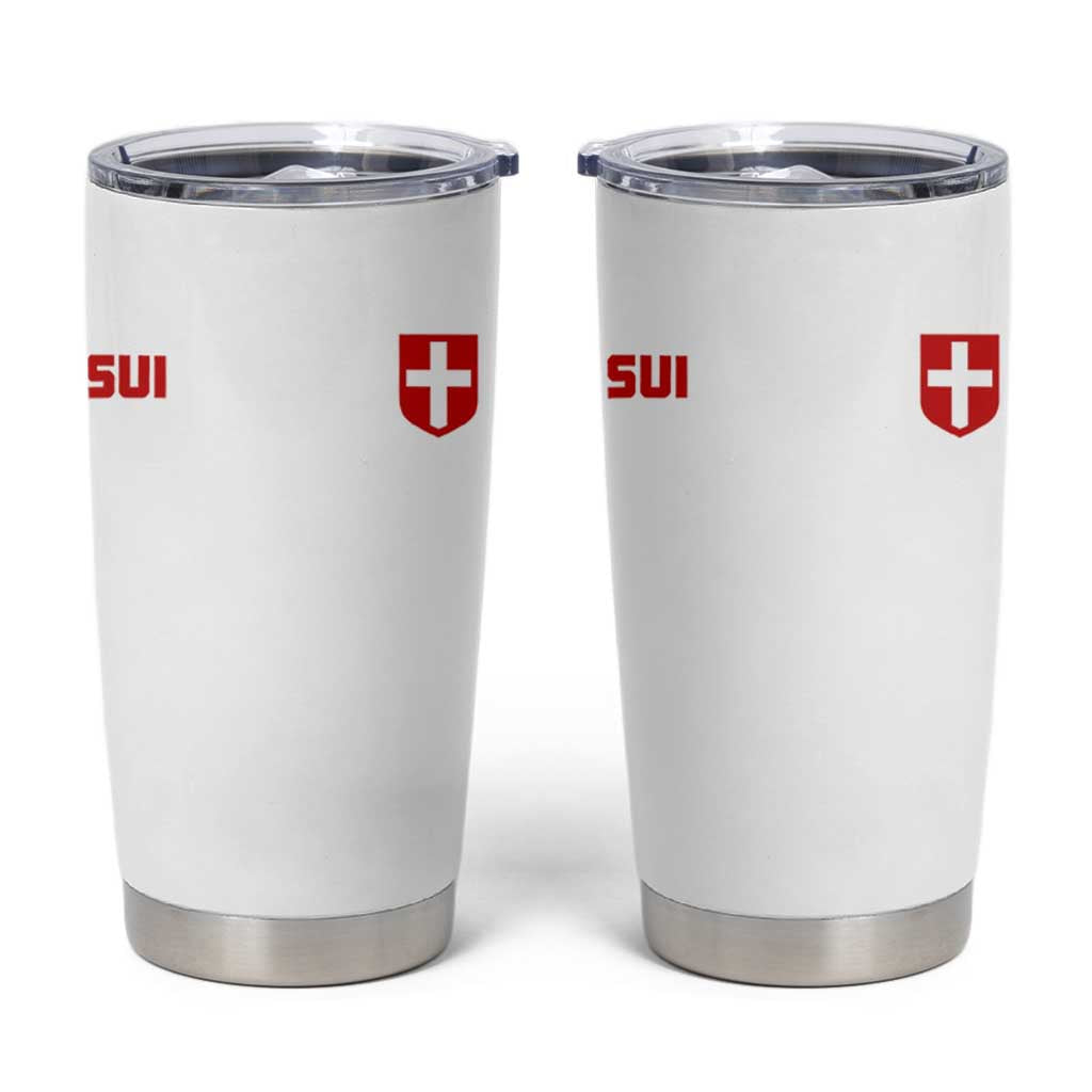 Switzerland Tumbler Cup Vintage Retro Swiss Flag